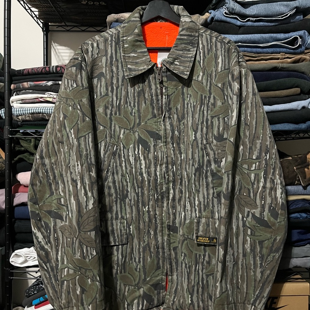 Realtree Green and Brown Camouflage Field Jacket